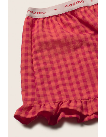 Gingham Shorts Tomato Jud 2
