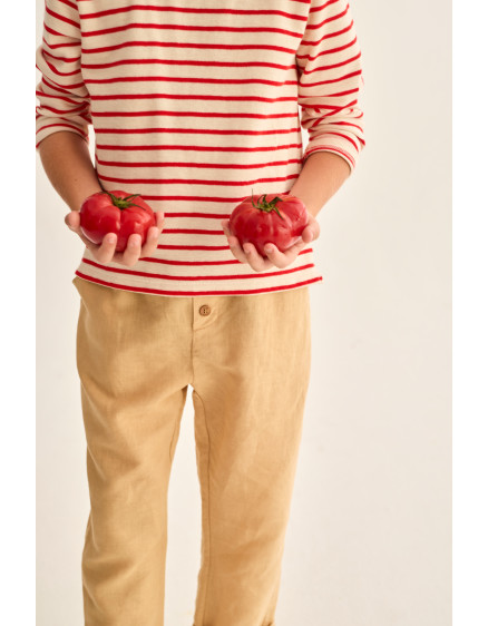 Cotton Linen Pants Sand Alfie 2