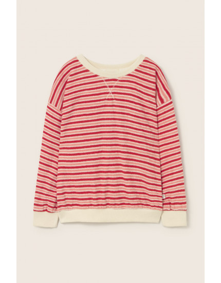 Світшот Striped Terry Pink Tomato