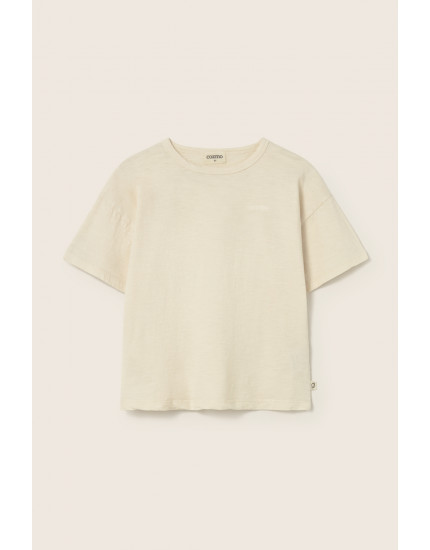 Soft Slub T-shirt Ivory Basic 12Y