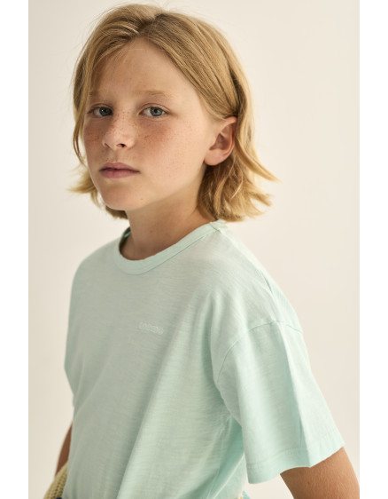 Soft Slub T-shirt Aqua Basic 3