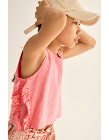 Топ Slub Pink Daisy 3