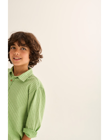 Сорочка Striped Green Erick 4
