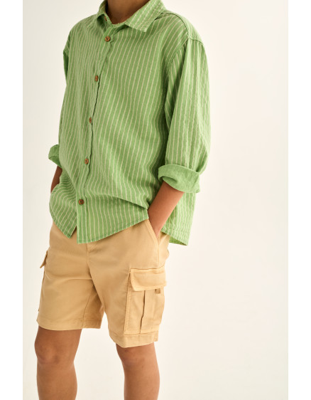 Сорочка Striped Green Erick 2