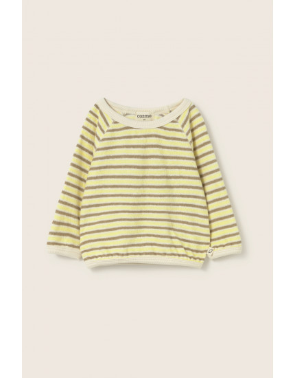 Striped Baby Sweatshirt Yellow Fenix