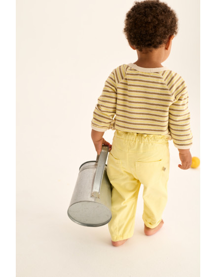 Striped Baby Sweatshirt Yellow Fenix 2