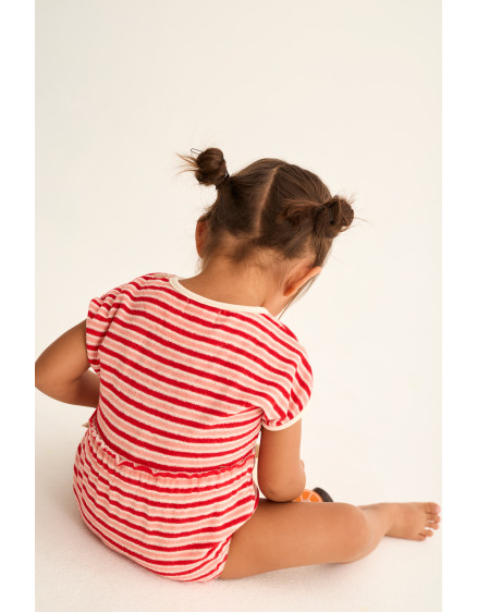 Ромпер Striped Baby Pink Tomato 2