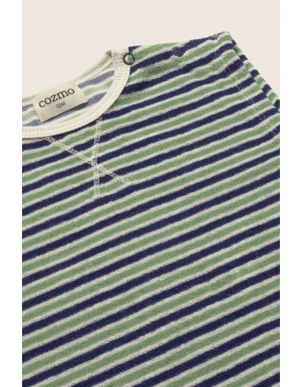 Ромпер Striped Baby Blue Green 3