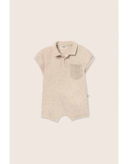 Terry Baby Jumpsuit Beige Jake