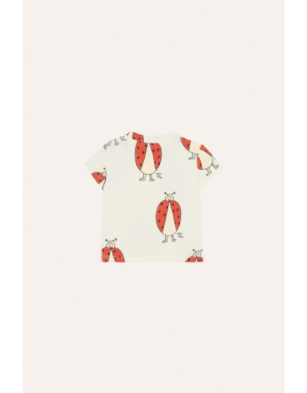 Ladybug Allover Ecru Baby Tshirt 2