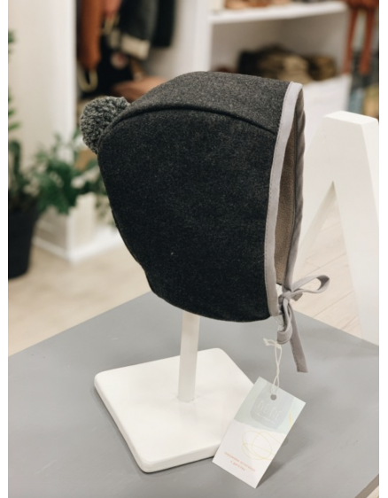 Шапочка вовна сіра Pie Pie Kids