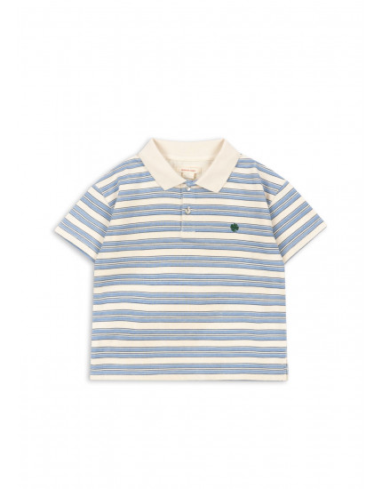 Spotty Polo Stripe Ciel