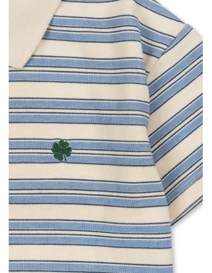 Spotty Polo Stripe Ciel 4