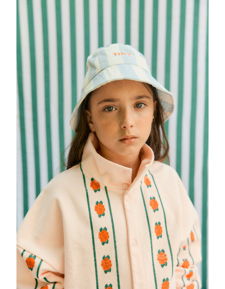 Панама Stripes Washed Blue 2