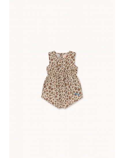 Animal Print Poplin Body Dark Vanilla
