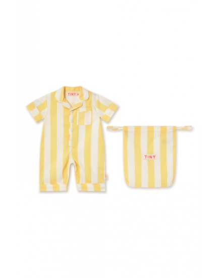 Stripes Baby One-Piece Dusty Yellow 24M