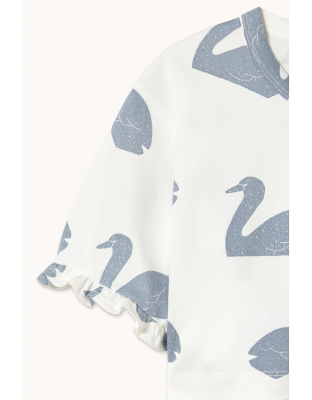 Big Swans Knitted Crop Tee Off-White 3