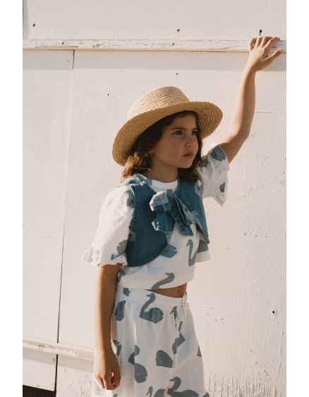 Big Swans Knitted Crop Tee Off-White 2