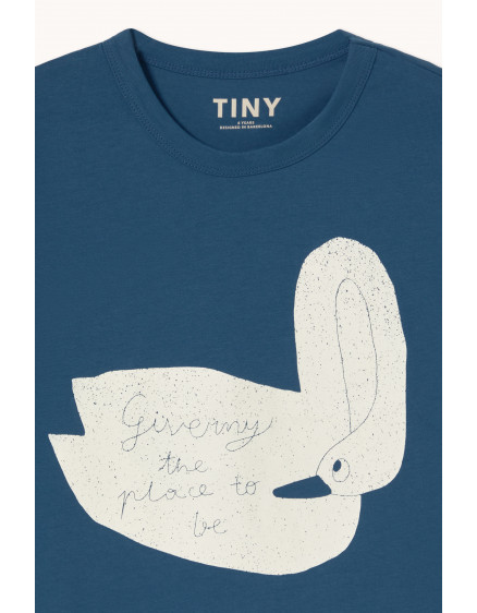 Swan Graphic Tee Light Navy 3