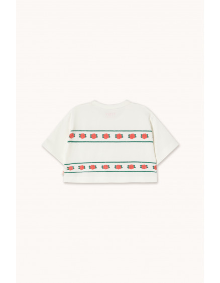 Roses Crop Tee Off-White 5