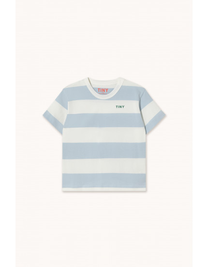 Stripes Knit Tee Washed Blue 12Y