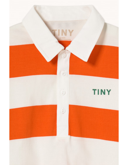 Stripes Knit Polo Tee Summer Red 5