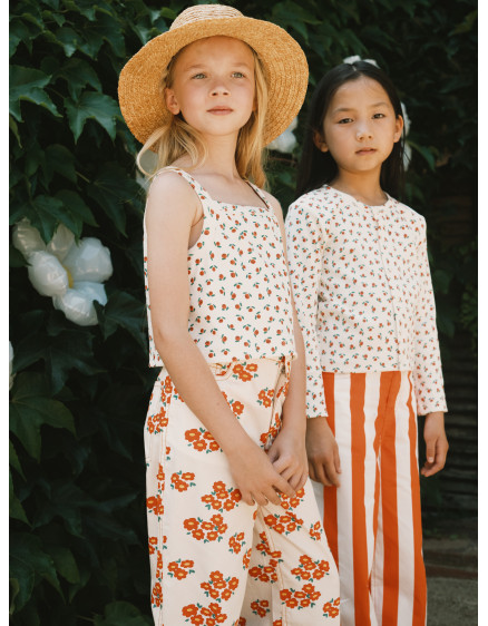 Tiny Roses Rib Top Off-White 4