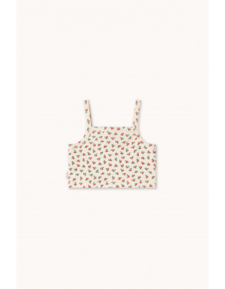 Tiny Roses Rib Top Off-White 6