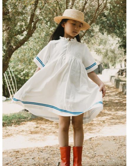 Сукня Stripes Frilled Off-White 3