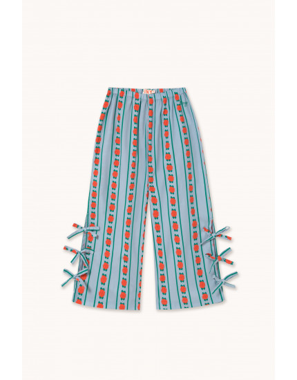 Rose Pattern Pant Washed Blue 12Y