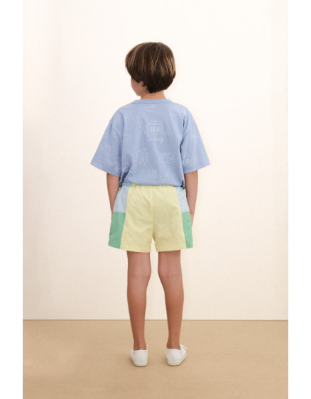 Color Block Woven Shorts Multi 2