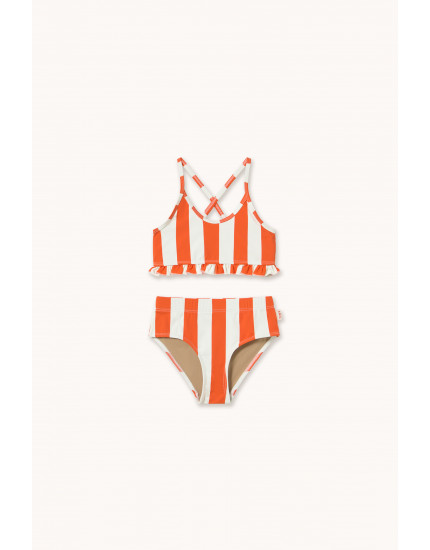 Red Stripes Swim Set Summer Red