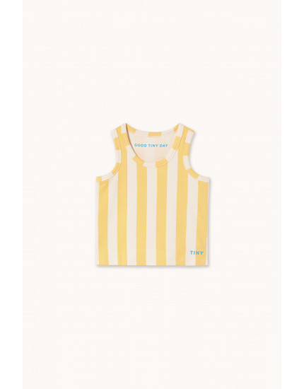 Stripes Tank Top Dusty Yellow