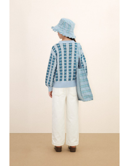 Джинси Blue Flower White 3