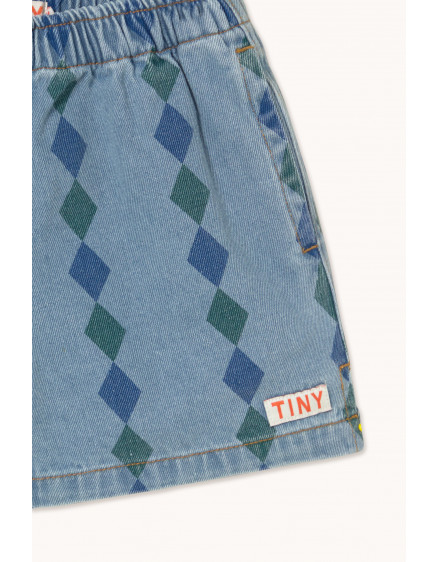 Diamonds Shorts Light Wash Denim 4