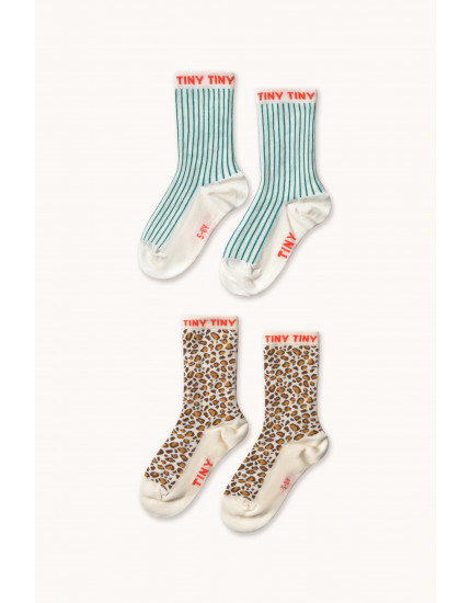 2 х Шкарпетки Animal Stripes Cream