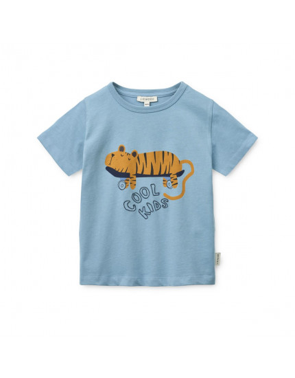 Apia Placement SS T-shirt Tiger Blue