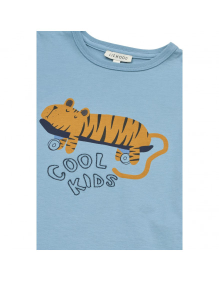 Apia Placement SS T-shirt Tiger Blue 4
