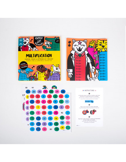 Постер множення + наліпки OMY School 2