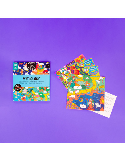 Постер міфологія + наліпки OMY School 5