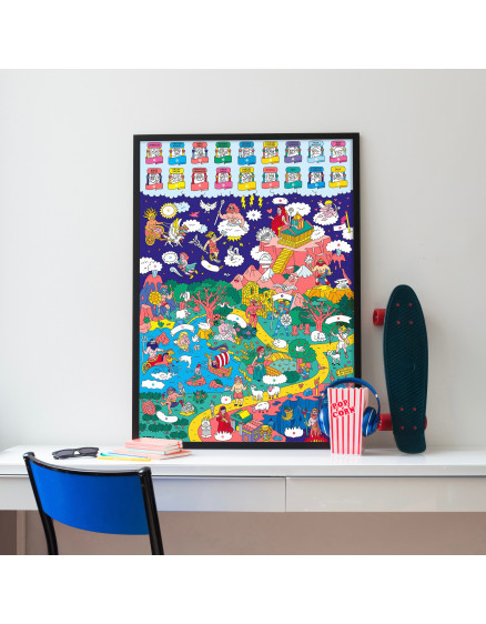 Постер міфологія + наліпки OMY School 2