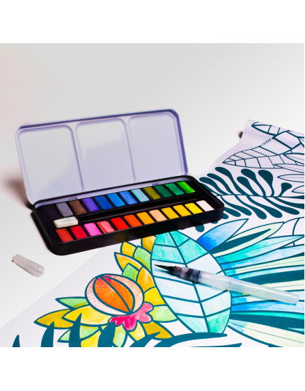 Набір акварельних фарб 24 5