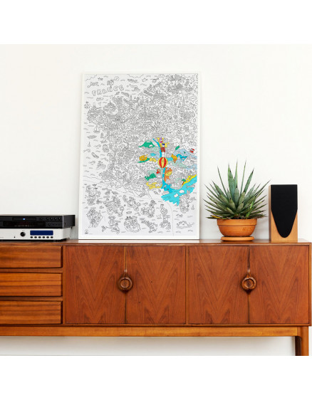 Постер-розмальовка France Giant 5