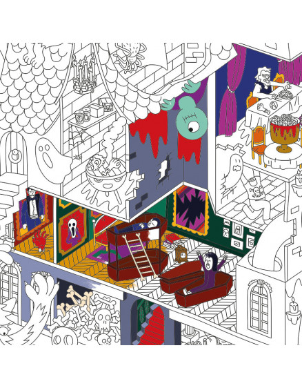 Постер-розмальовка з наліпками Vampire Giant 5