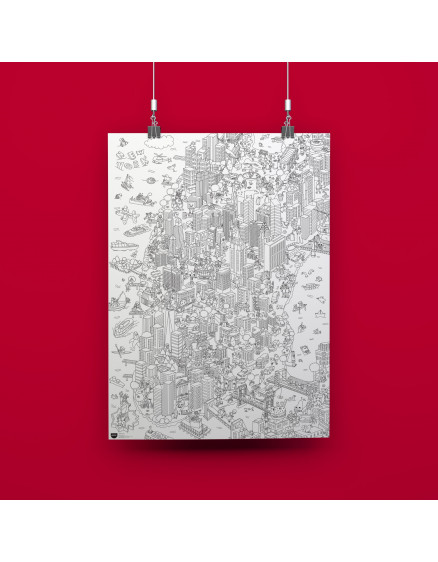 Постер-розмальовка New York Giant 5