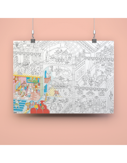 Постер-розмальовка Dance Giant 2