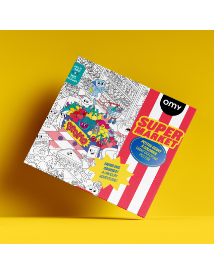 Постер-розмальовка Super Market Giant