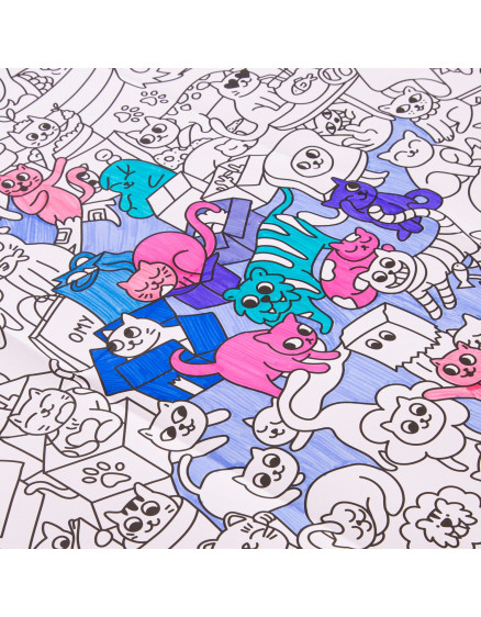 Постер-розмальовка Kitty Giant 2