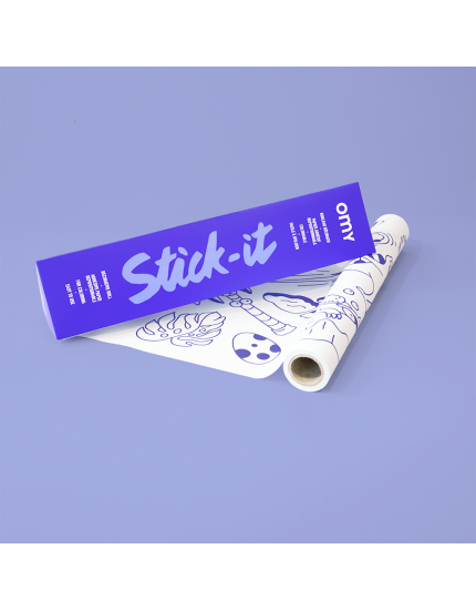 Постер-розмальовка Stick It Dino