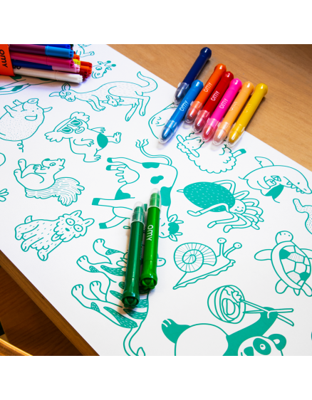 Постер-розмальовка Stick It Animals 4